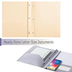 Mr. Pen- Plastic Folders with Pockets and Prongs, 5