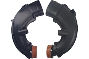 WUVYFWN 2PCS Air Intake Hose 13717577451 13717577452 Compatible with BMW X5 X6 5 6 7 Series 550i 650i 750i 750Li F02 F04 F07 F12 F13 E70 E71 E72 08-18,Direct Replacement Left & Right Hose Assembly