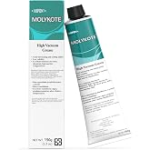 Molykote High Vacuum Silicone Grease Tube - 5.3 oz, High Lubrication &amp; Waterproof for O-Rings, Plug Valves, &amp; Sealing Rubber/Plastic Components, Low Volatility