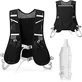 Hydration Vest for Women & Men – Lightweight Running Backpack with 500ml Soft Flask, Adjustable & Breathable, Reflective Gear with 7 Pockets for Marathon, Hiking, Cycling
