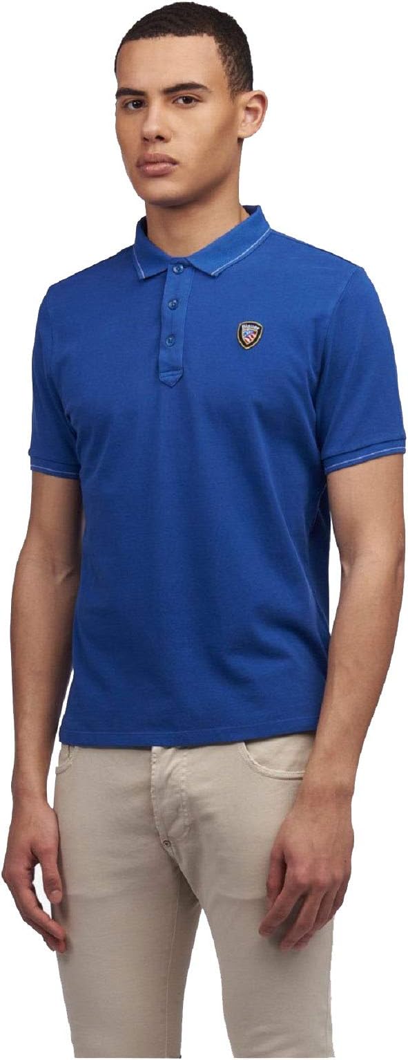 Blauer Polo Uomo blu sea ss19