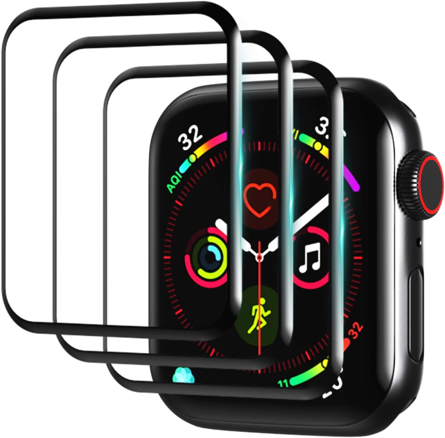 Amazon 3 Pack Smart Watch Screen Protector For Apple Watch Series