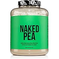 NAKED nutrition 5LB 100% Pea Protein Powder from North American Farms - Vegan Pea Protein Isolate - Plant Protein Powder, Eas