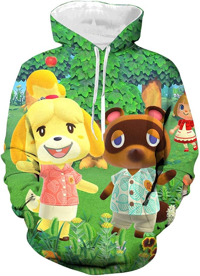 Animal Crossing Sweatshirt 3D Print Hooded Pullovers Clothes Casual