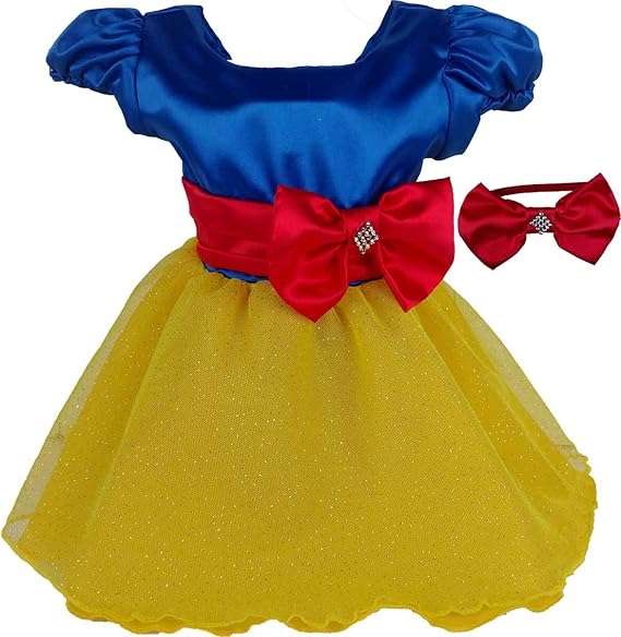vestido branca de neve simples