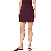 Amazon Essentials Women's Ponte Pull-On Mini Length A-Line Skirt