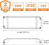 National Lighting 24V 50W Constant Voltage Dimmable LED Driver IP20 Indoor view 5