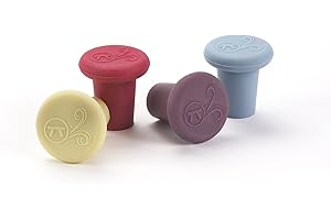 Outset Silicone Wine Stopper Set 4 Count (Pack of 1)