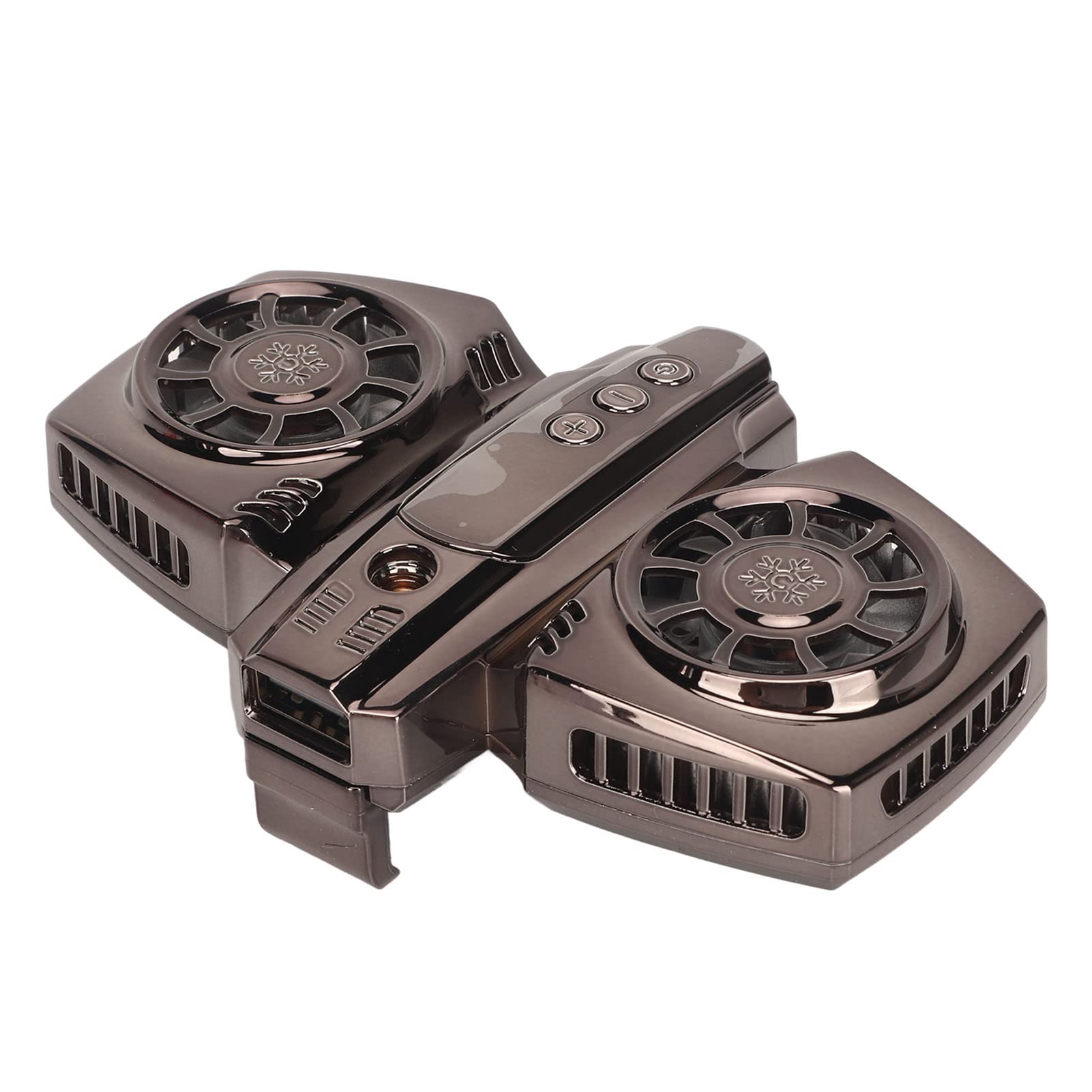 Denash Phone Cooler, Low Noise Universal Phone Cooling Fan with Charging Cable, Dual Core Semiconductor Mobile Phone Radiator for Phone Tablet