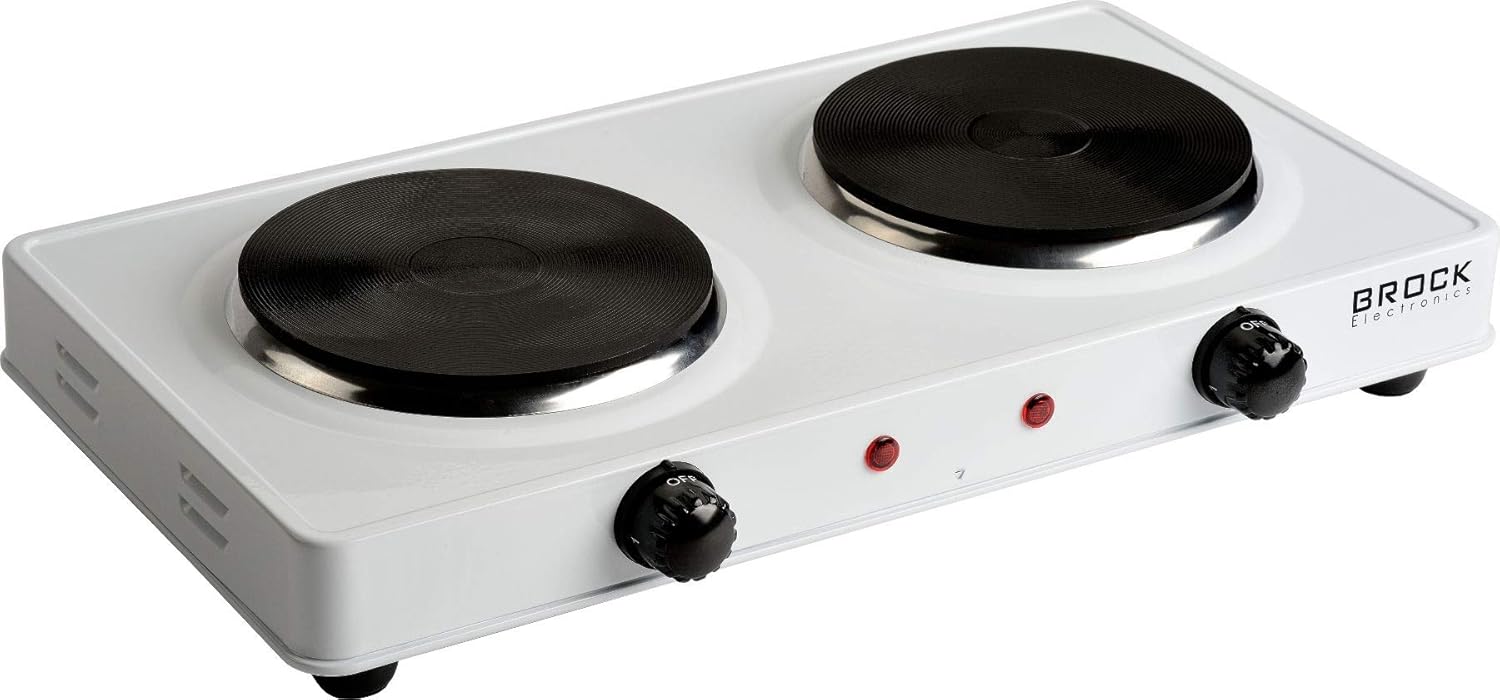 Brock Electronics EP-200-WH Hornillo eléctrico, 2500 W, 20 kg ...