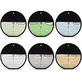 Dansib 6 Pcs Hydrating Mini Hand Sanitizer Spray Bulk Pocket Hand Sanitizer Spray Travel Size Portable 1.2 Fl oz Black Circular Bottle for Men Daily Use Friend Staff Employee Appreciation Gifts