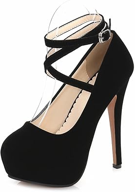 amazon women's black pumps