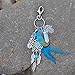 Artilady Cute Keychains For Women - Boho Gypsy Bag Charm, Keyrings, Birthday Gifts For Women, Girls, Kids (feather blue)