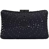 Crystal Box Clutch Rhinestone Handbags For Women Party Purse Wedding Evening Bag