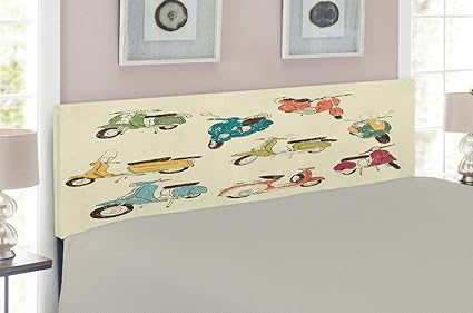 Amazon Com Lunarable 1960s Headboard For Full Size Bed