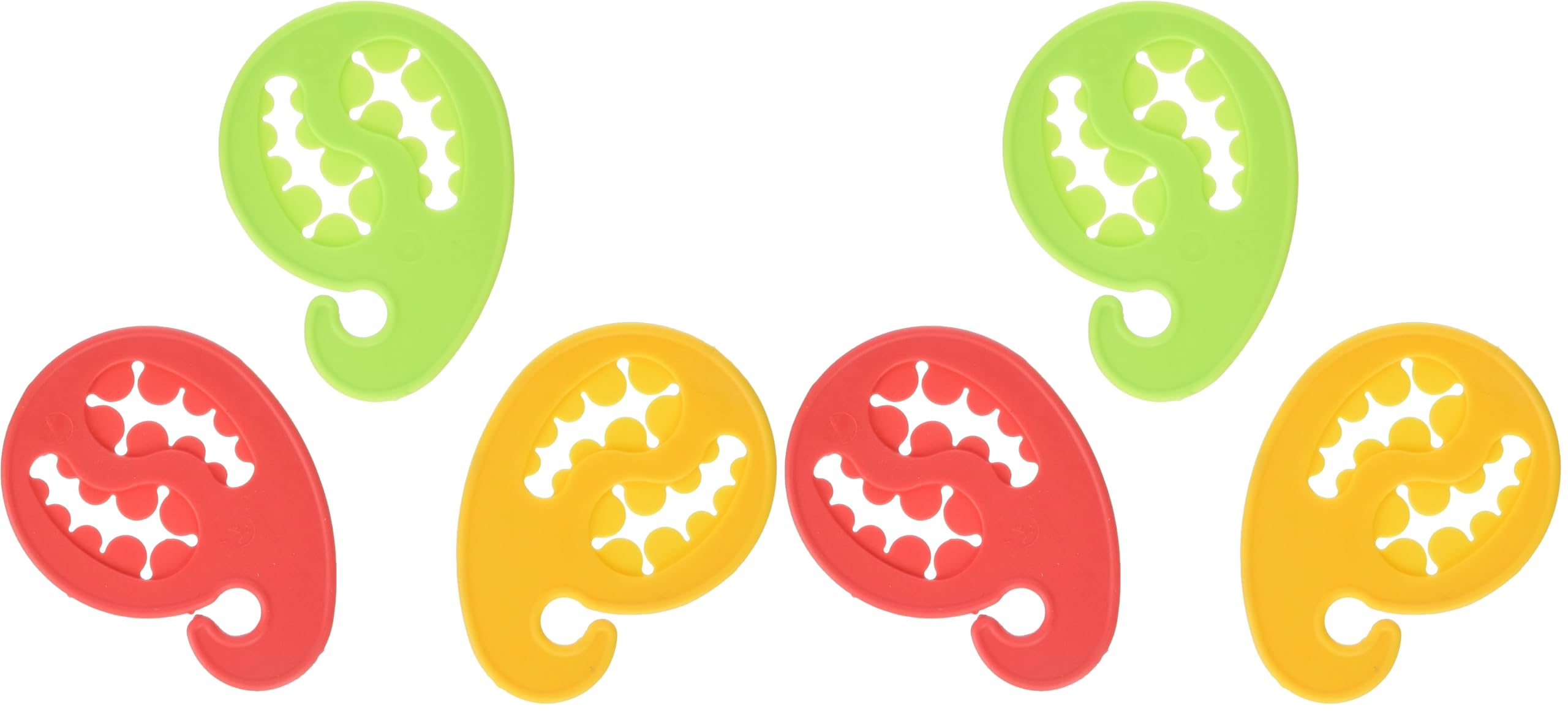 Metaltex Sock Holder - 12 pc Multi-Colour Sock Hanger, 7.5 x 5.5 cm (Pack of 2)