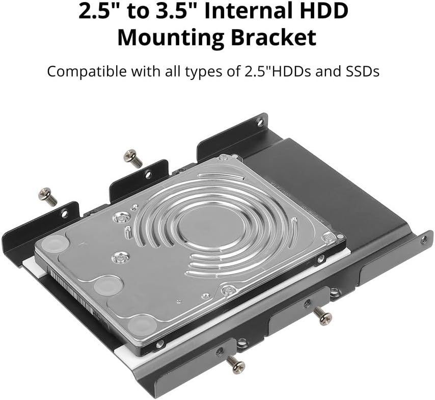 Antec SSD Mounting Bracket Kit 3.5 Drive Black,with SATA Cable. BigaMart