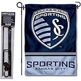 Sporting Kansas City Garden Flag with Stand Pole Holder