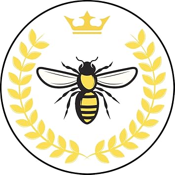 Amazon Com Cute Honey Bee Cartoon Art Logo Icon Vinyl Sticker 2 Tall Honey Bee Queen Automotive