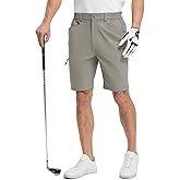 TBMPOY Men's Golf Shorts 9" Lightweight Quick Dry Hiking Cargo Shorts Casual Travel Outdoor with 4 Pockets