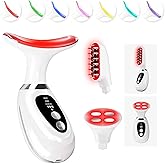 New Red-Light-Therapy-for-Face and Neck-Eye-Head Massager,7 Colors Skin Rejuvenation Lifting Facial Massager for Toning,Glow Boost,Wrinkle for Birthday, Christmas, Mothers Day, Valentines Day Gifts