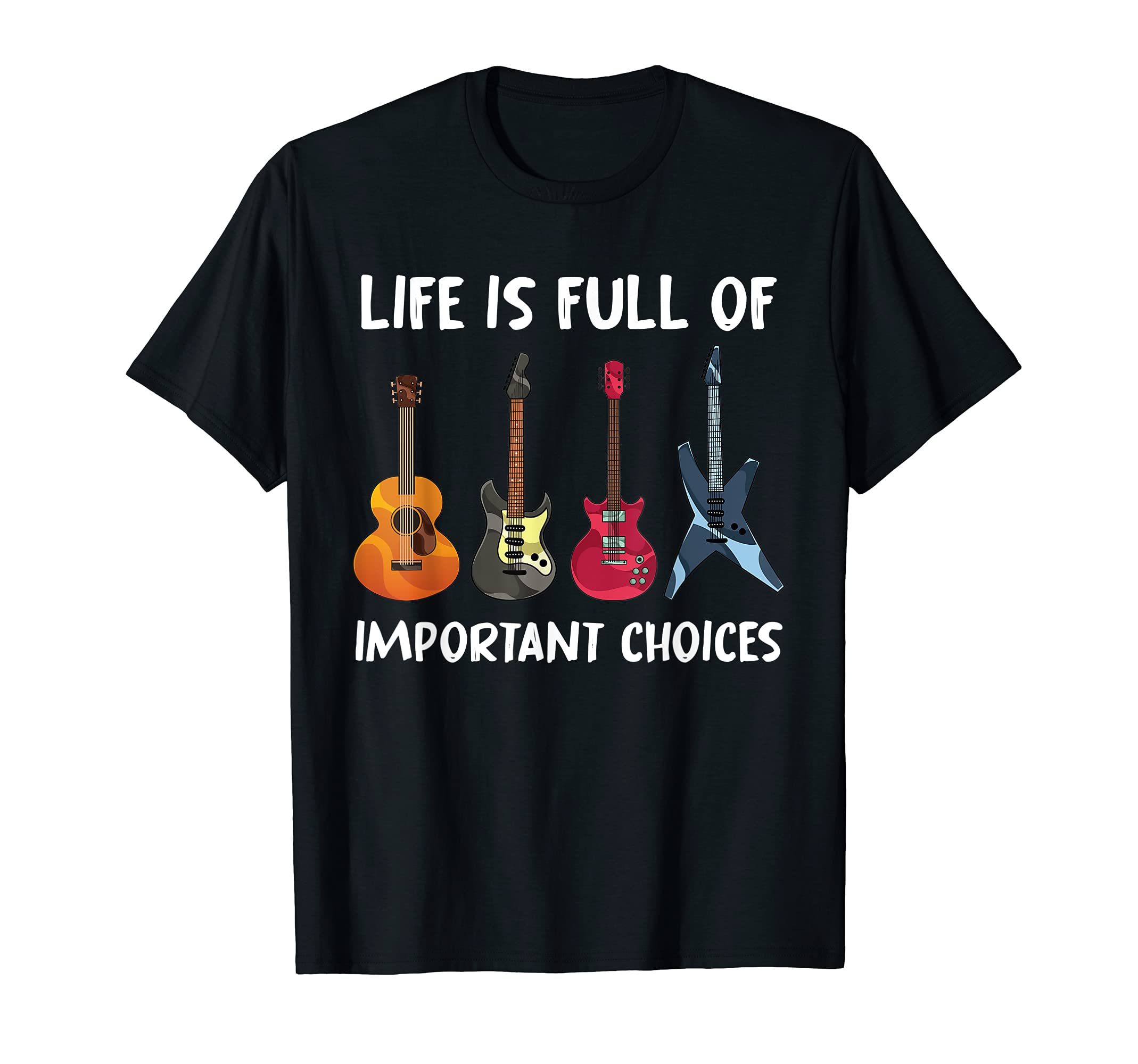 Funny Acoustic Guitarist Musical Instrument Electric Guitar T-Shirt