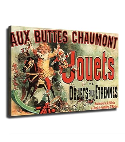 Amazon.com: Aux Buttes Chaumont Poster Jules Cheret 1885 Vintage