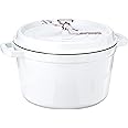 Staub Cast Iron Dutch Oven 5-qt Tall Cocotte, Made in France, Serves 5-6, White