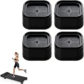 Lanjiesh 4 Pack Treadmill Incline Riser Blocks, Stackable Adjustable Height Pads, Non-Slip Support for Leveling &amp; Uphill Workout Home Gym