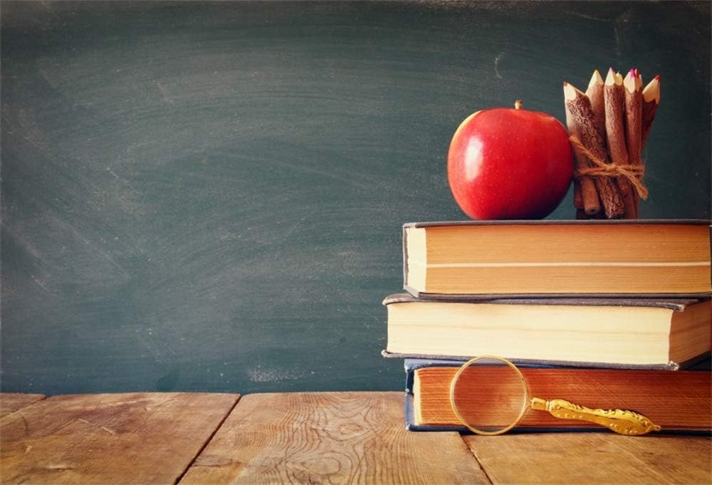 AOFOTO 7x5ft School Opening Ceremony Backdrop Blackboard