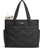 G4Free Tote Bag for Work, Lightweight Structured Large Tote Handbag with Multi-Compartment and 40oz Cup Holder for Women