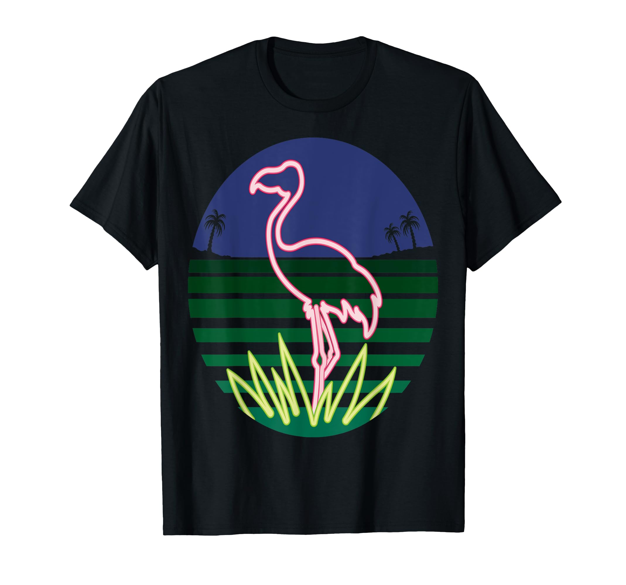 Vintage 80s Miami Pink Flamingo T-Shirt