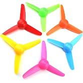 WALWAL 12 Pcs 3-Blade 80mm Fan Shape Propeller 2mm Shaft Propeller | Engineered from reinforced polycarbonate, our 3-blade propellers deliver exceptional thrust and speed