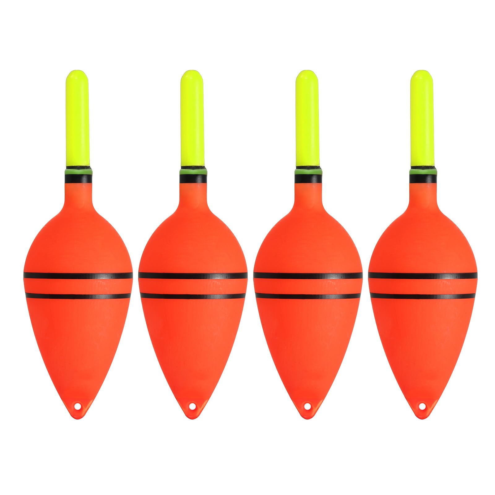 PATIKIL 0.5oz Lighted Fishing Slip Bobbers, 4 Pack EVA Light Up in Green Fishing Float for Night Fishing