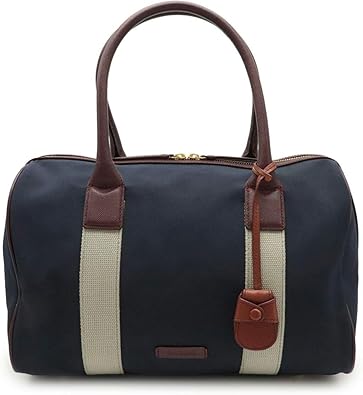 Amazon ポール スミス Paul Smith ポールスミス ハンドバッグ ボストンバッグ ナイロンキャンバス レザー ネイビー 紺 ボルドー 中古 ハンドバッグ