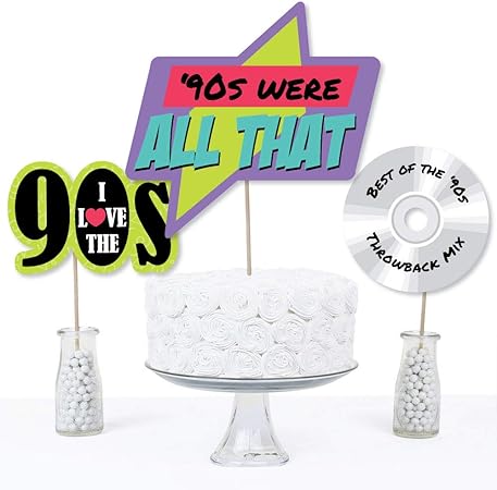 Amazon Com 90 S Throwback 1990s Party Centerpiece Sticks