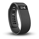 Fitbit Charge Wireless Activity Wristband, Black, Large