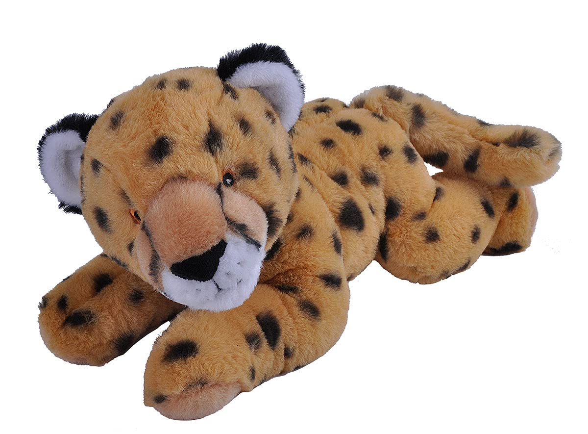 Wild Republic EcoKins Cheetah Stuffed Animal 12 inch, Eco Friendly Gifts for Kids, Plush Toy, Handcrafted Using 16 Recycled Plastic Water Bottles
