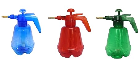 DRONA. 1.5 Litre Handheld Garden Spray Bottle Chemicals, PESTICIDES, NEEM Oil and Weeds Lightweight Pump Pressure Water Sprayer (Multi Color) Pack of 1