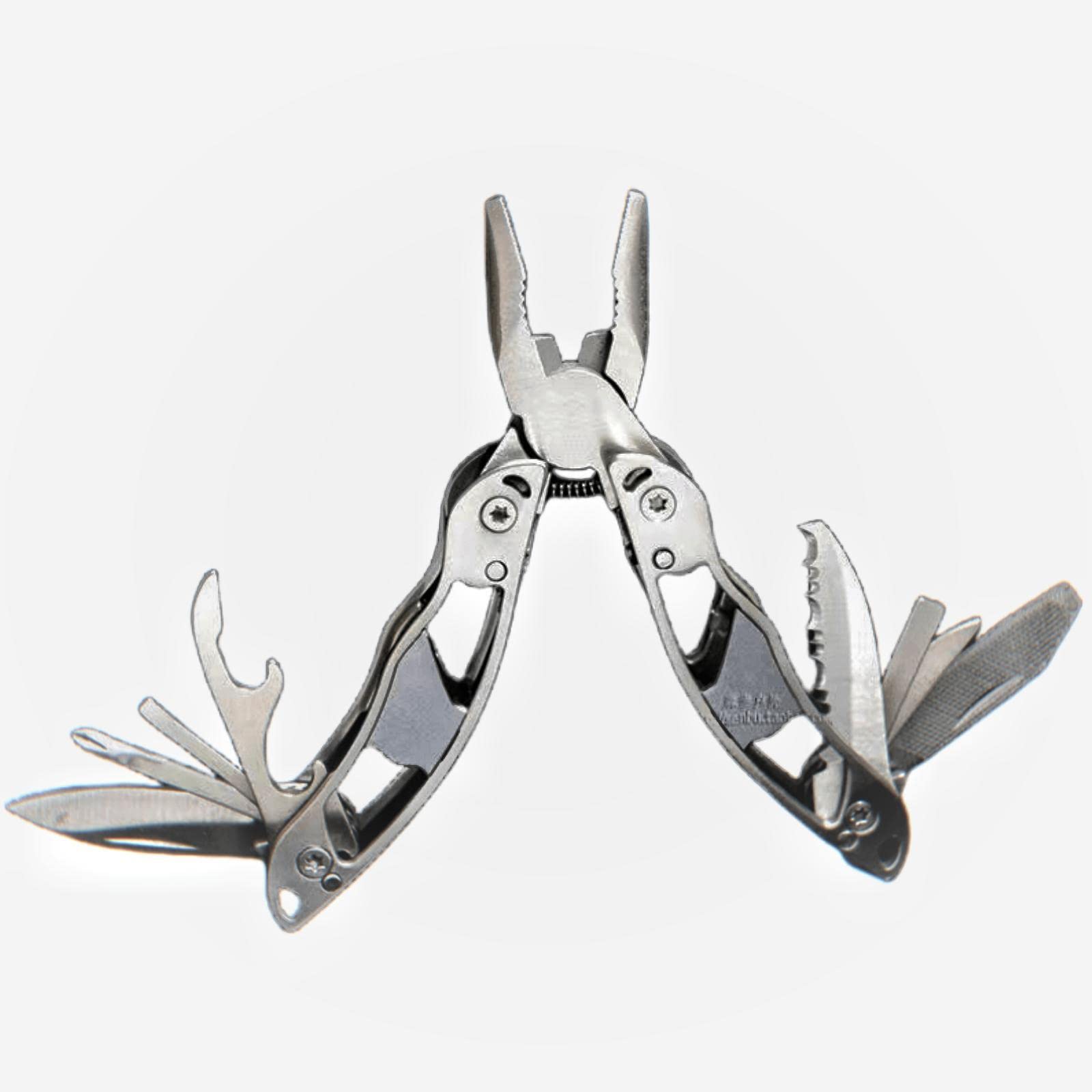 9-in-1 Multi-Function Tool Portable EDC Foldable Tool, Including 2 Different Screwdrivers, Pincers, Bottle Opener for Camping and Fishing and Home Improvement