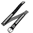 crazy hunter Heavy Motorcycle Chain Belt Genuine Leather Belt For Men Biker Nut Bicycle Chain Waistband