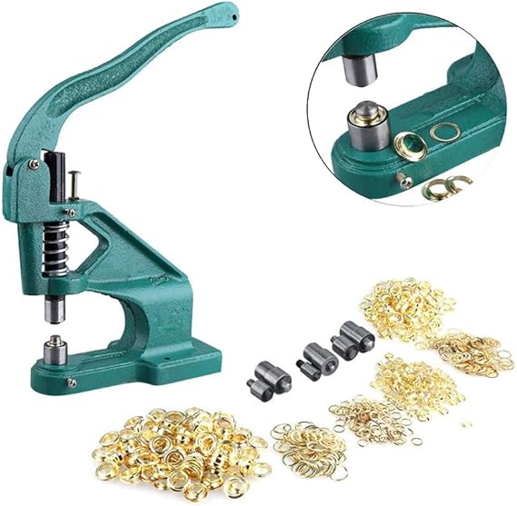Grommet Machine, Grommet Eyelet Hole Punch Machine Heavy Duty Eyelet