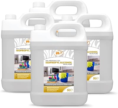 Filo Isopropyl Alcohol 99.9% Pure 4x5L Lab Grade IPA Rubbing