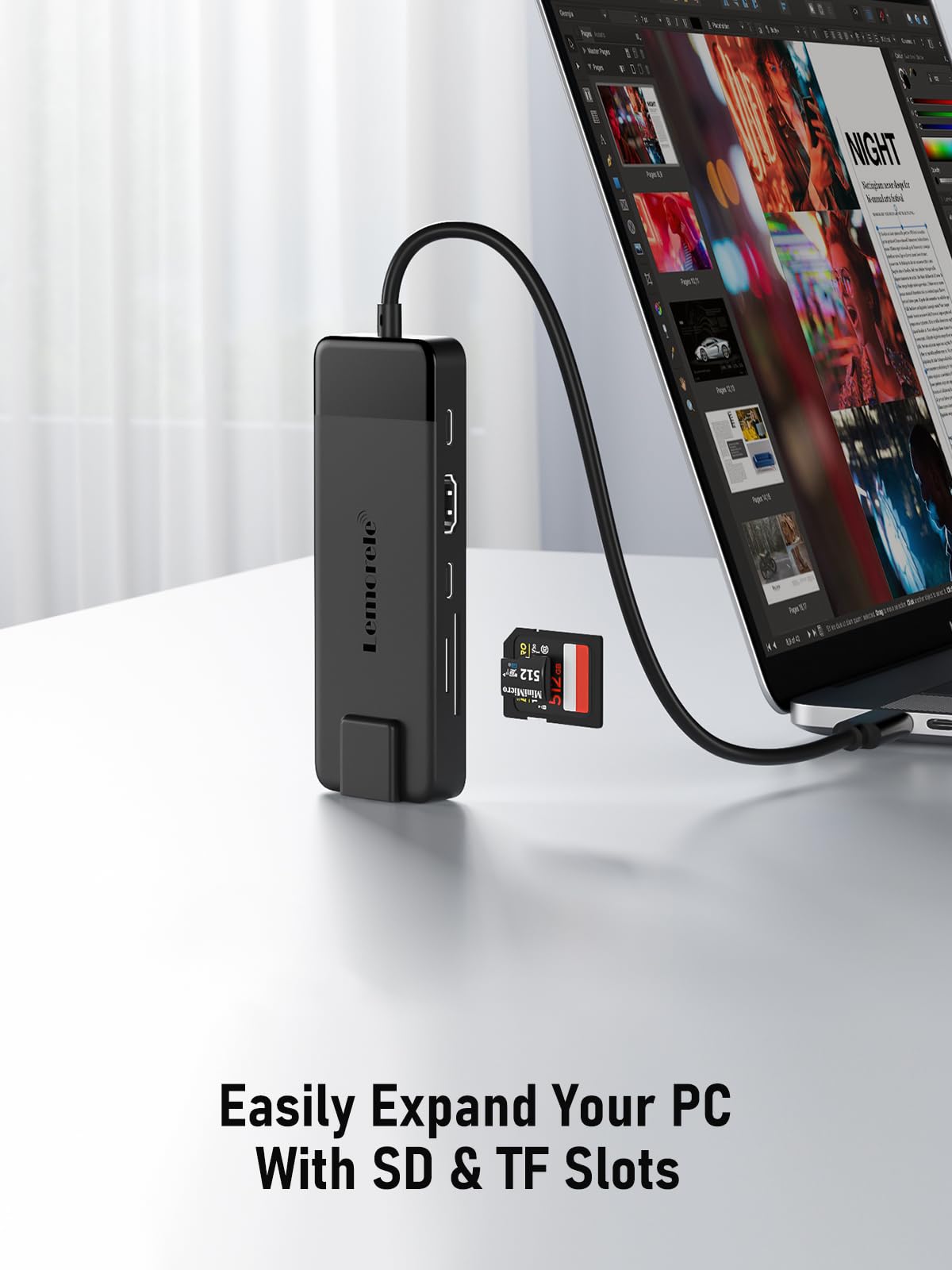 USB C Docking Station-Lemorele 2025 Upgrade10 in 1 mit Gigabit Ethernet, 4K HDMI, 4*USB A 3.0/2.0, 100w PD, USB-C 3.0, SD/TF USB Hub Multiport Adapter für Mac.Book Pro/Air/Dell/Hp/Lenovo/Asus 6