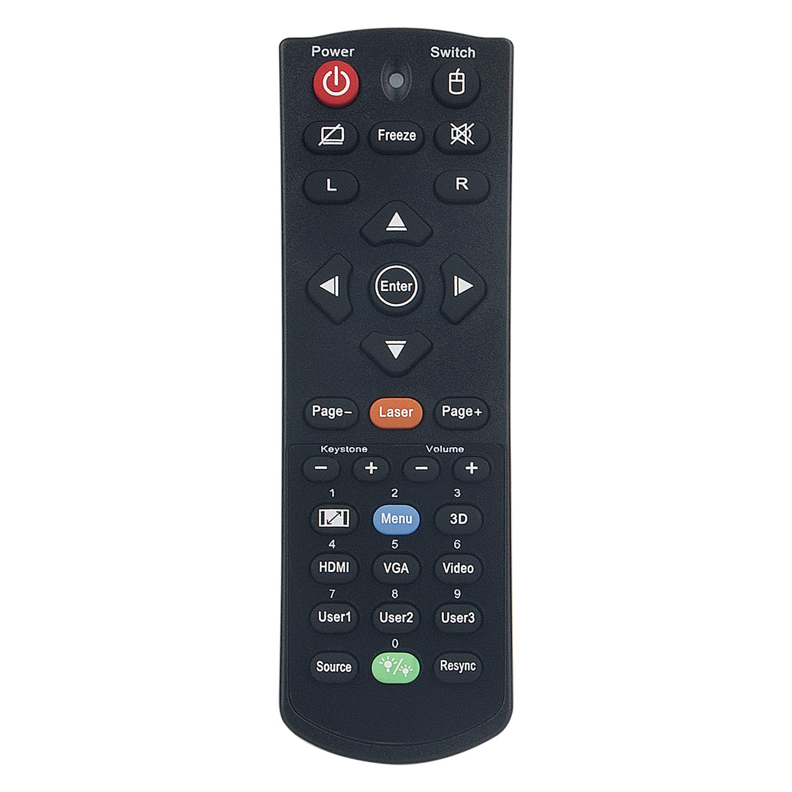 ALLIMITY Replace Remote Control fit for Optoma Projector X320UST X351 X402 X355 EH415E EH415E-M EH415ST W412 W415E