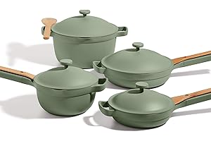 Our Place Cookware Set - 13-Piece Kit Including The Always Pan, Perfect Pot and Spatulas | Multifunctional, Toxin-Free Nonsti