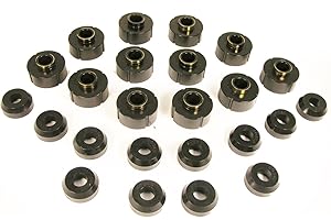 Prothane 1-106-BL Black Body Mount Bushing Kit - 24 Piece