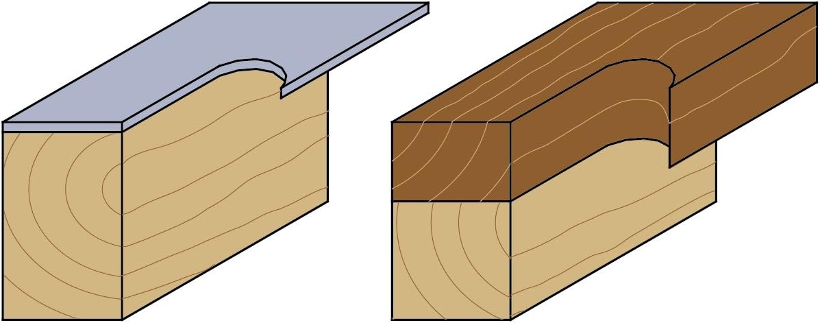 ENT 13502 Trimming Cutter Carbide TC, Shank (S) 8 mm, Diameter (D) 12,7 mm, NL 25,4 mm, Z3, SL 32 mm, GL 68 mm, with Ball Bearing - Image 5