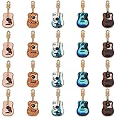 SUNNYCLUE 40Pcs Enamel Guitar Charms Music Charms Musical Guitars Party Alloy Mini Instrument Dangle Note Charm for Jewelry Making Charms Women Adult DIY Earrings Bracelet Necklace Accessories Craft