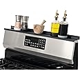 StoveShelf 30" Length Black Magnetic Shelf for Kitchen Stove - Kitchen Storage Solution with Zero Installation - Over Stove Spice Rack Organizer